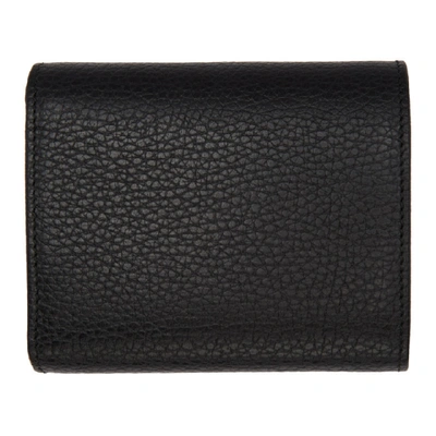 Shop Gucci Black Small Marmont Wallet In 1000 Black