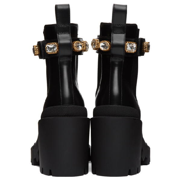 gucci trip leather chelsea boots
