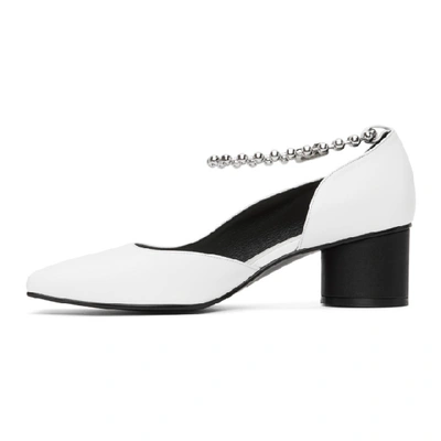 Shop Flat Apartment White Streamlined Squared Toe Pumps