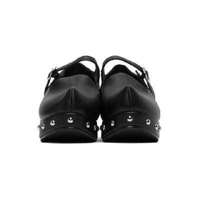 Shop Flat Apartment Black Mary Jane Platform Ballerina Flats