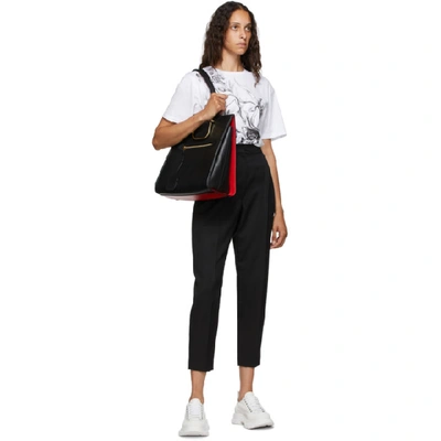 Alexander Mcqueen White Canvas Tread Slick Sneakers