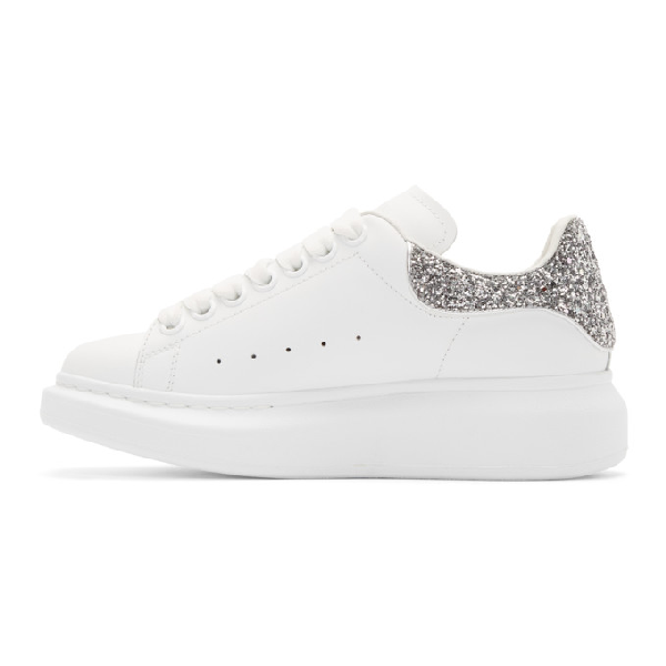 alexander mcqueen glitter silver