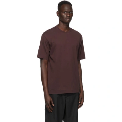 Shop Y-3 Burgundy Ch2 Gfx T-shirt In Nht Red/blk