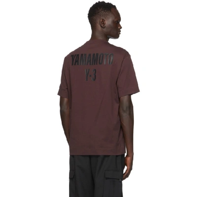 Shop Y-3 Burgundy Ch2 Gfx T-shirt In Nht Red/blk