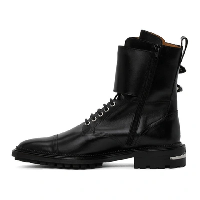 Shop Toga Virilis Black Leather Buckle Boots