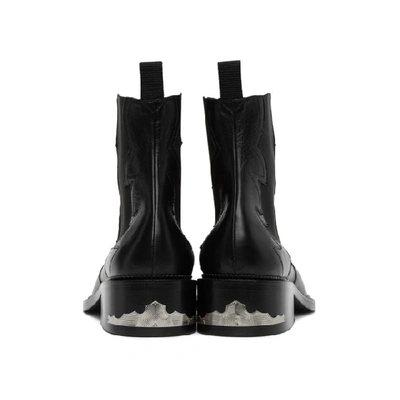 Shop Toga Virilis Black Leather Chelsea Boots