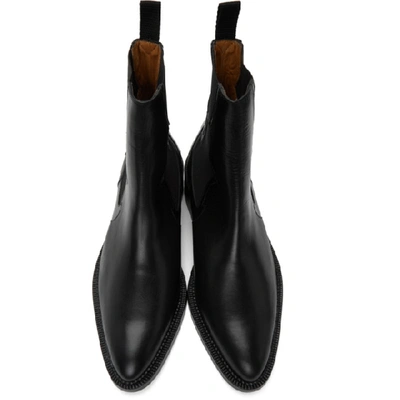 Shop Toga Virilis Black Leather Chelsea Boots