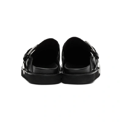 Shop Toga Virilis Black Leather Studded Clogs