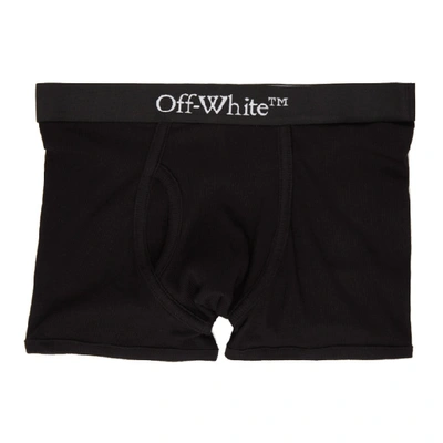 Shop Off-white Three-pack Black Ow Boxers