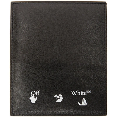 Shop Off-white Black Logo Cardholder In Black/white