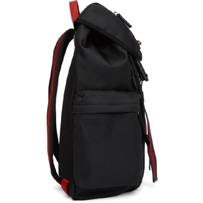 Shop Gucci Black Medium Techno Canvas Backpack
