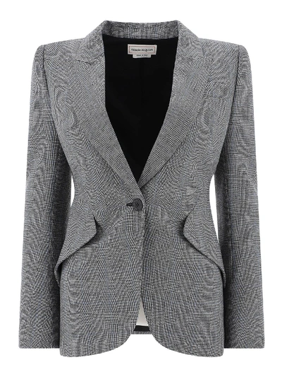 Shop Alexander Mcqueen Wool And Cashmere-blend Single-breasted Blazer In Grey