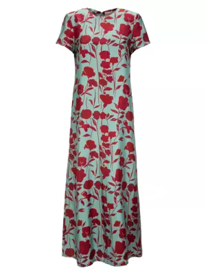 silk swing dress
