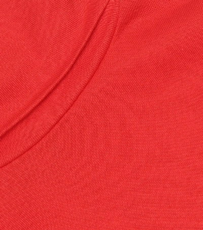 Shop Bonpoint Cotton Turtleneck Top In Red
