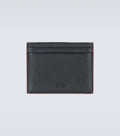 Christian Louboutin Kios Spikes Cardholder In Black/black