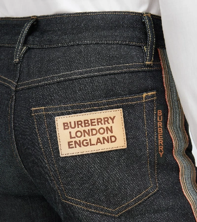 Shop Burberry Straight-leg Jeans With Band In Blue