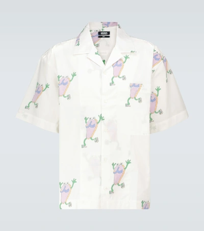 Shop Jacquemus La Chemise Jean Short-sleeved Shirt In White