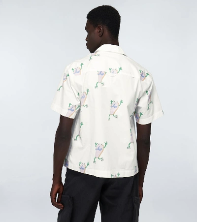 Shop Jacquemus La Chemise Jean Short-sleeved Shirt In White