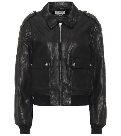 Shop Isabel Marant Étoile Cadell Leather Jacket In Black