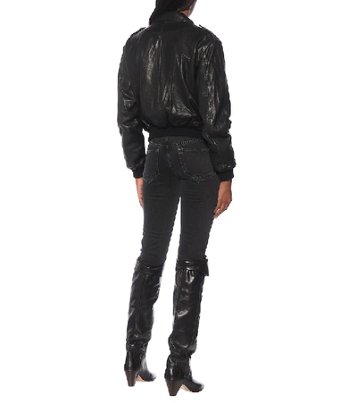 Shop Isabel Marant Étoile Cadell Leather Jacket In Black