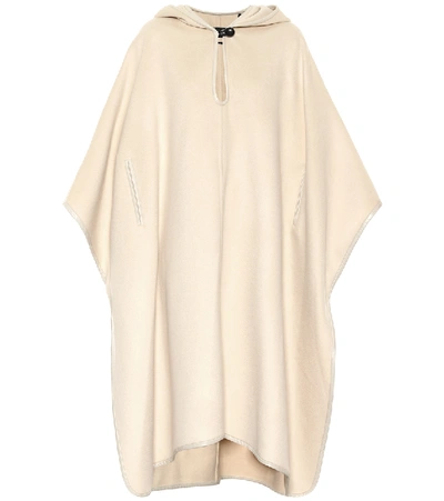 Shop Isabel Marant Eowyn Hooded Cotton Poncho In Yellow