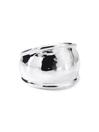 Shop Ippolita Classico Hammered Sterling Silver Dome Ring