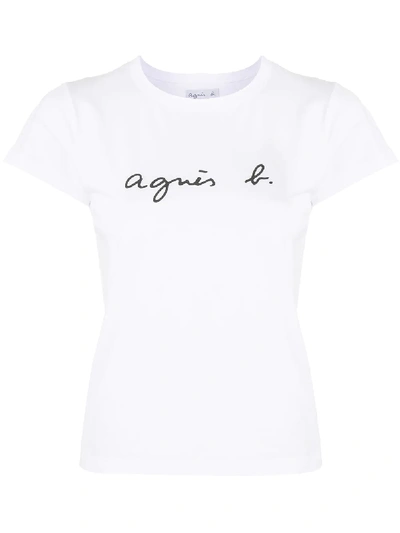 Shop Agnès B. Brando Short-sleeved T-shirt In White