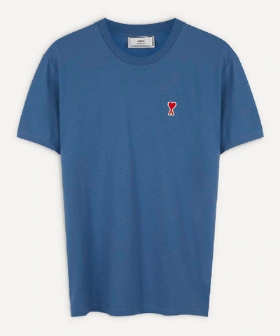 Shop Ami Alexandre Mattiussi Classic Logo T-shirt In Blue