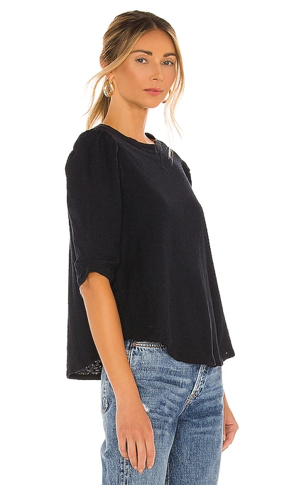 Shop Free People Just A Puff Top In Black