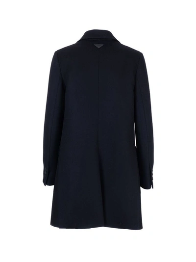 Shop Prada Women's Black Cashmere Coat