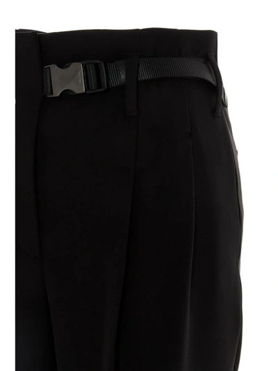 Shop Prada Women's Black Polyester Pants