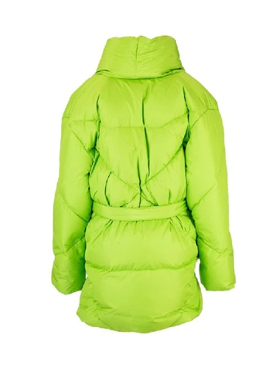 Shop Khrisjoy Women's Green Polyester Down Jacket