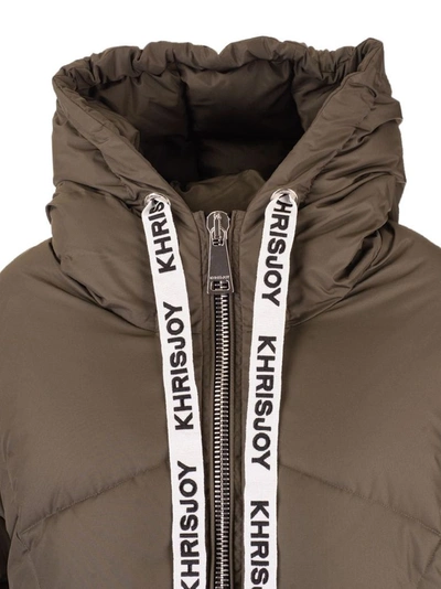 Shop Khrisjoy Women's Green Polyester Down Jacket