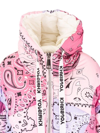 Shop Khrisjoy Women's Pink Polyester Down Jacket