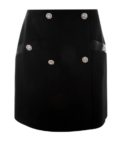 Shop Nineminutes Women's Black Cotton Skirt
