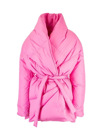 Shop Khrisjoy Women's Pink Polyester Down Jacket