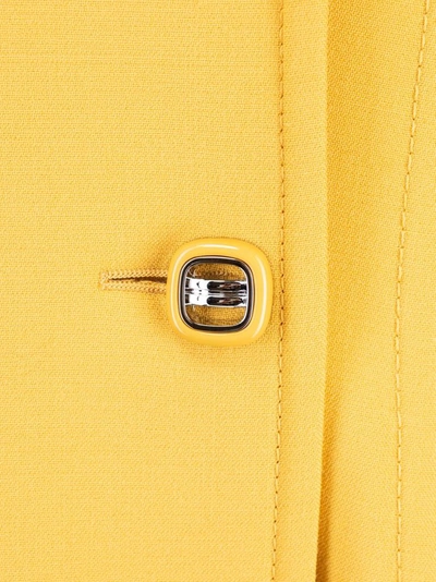 Shop Prada Women's Yellow Cashmere Coat