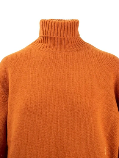 Shop Chloé Women's Orange Cashmere Sweater