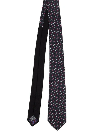 Shop Missoni Men's Black Silk Tie