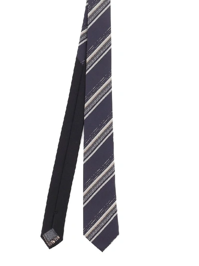 Shop Missoni Men's Blue Silk Tie