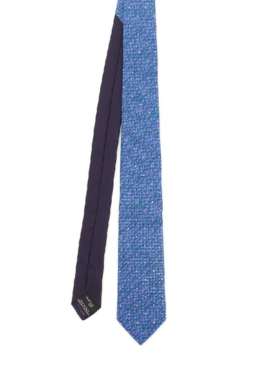 Shop Missoni Men's Blue Silk Tie