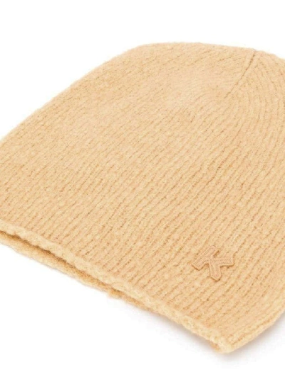 Shop Kenzo Women's Beige Wool Hat