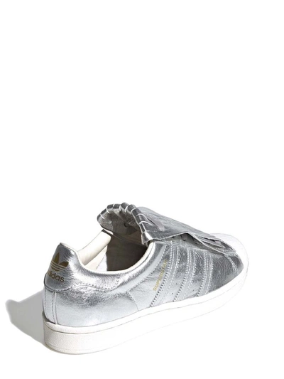 Shop Adidas Originals Adidas Women's Silver Leather Sneakers