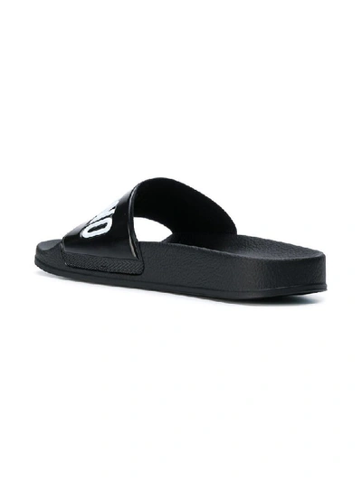 Shop Moschino Women's Black Pvc Sandals