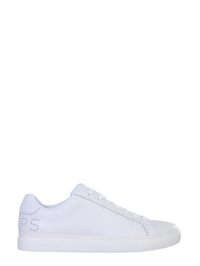 Shop Ps By Paul Smith Men's White Leather Sneakers