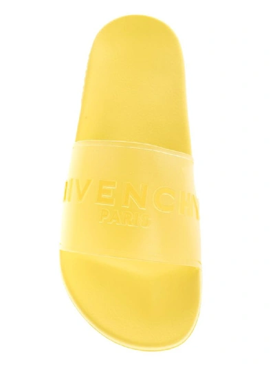 Shop Givenchy Men's Yellow Rubber Sandals
