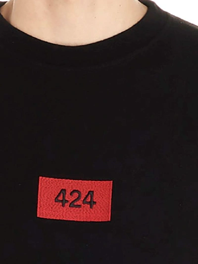 Shop 424 Men's Black T-shirt