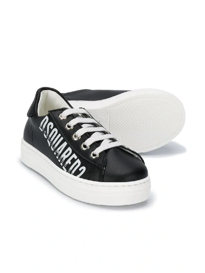 Shop Dsquared2 Logo-print Low-top Sneakers In Black
