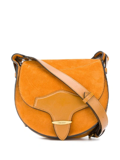 Shop Isabel Marant Botsy Suede Bag In Orange