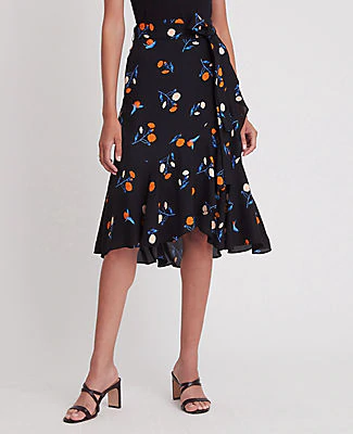 wrap flounce dress